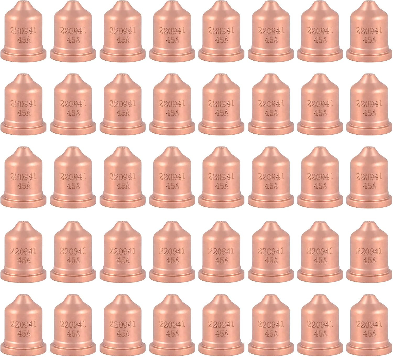220941 45A Nozzle Tips, 40Pack, Fit for PMX 45XP/65/85/105 Plasma Cutting Torch