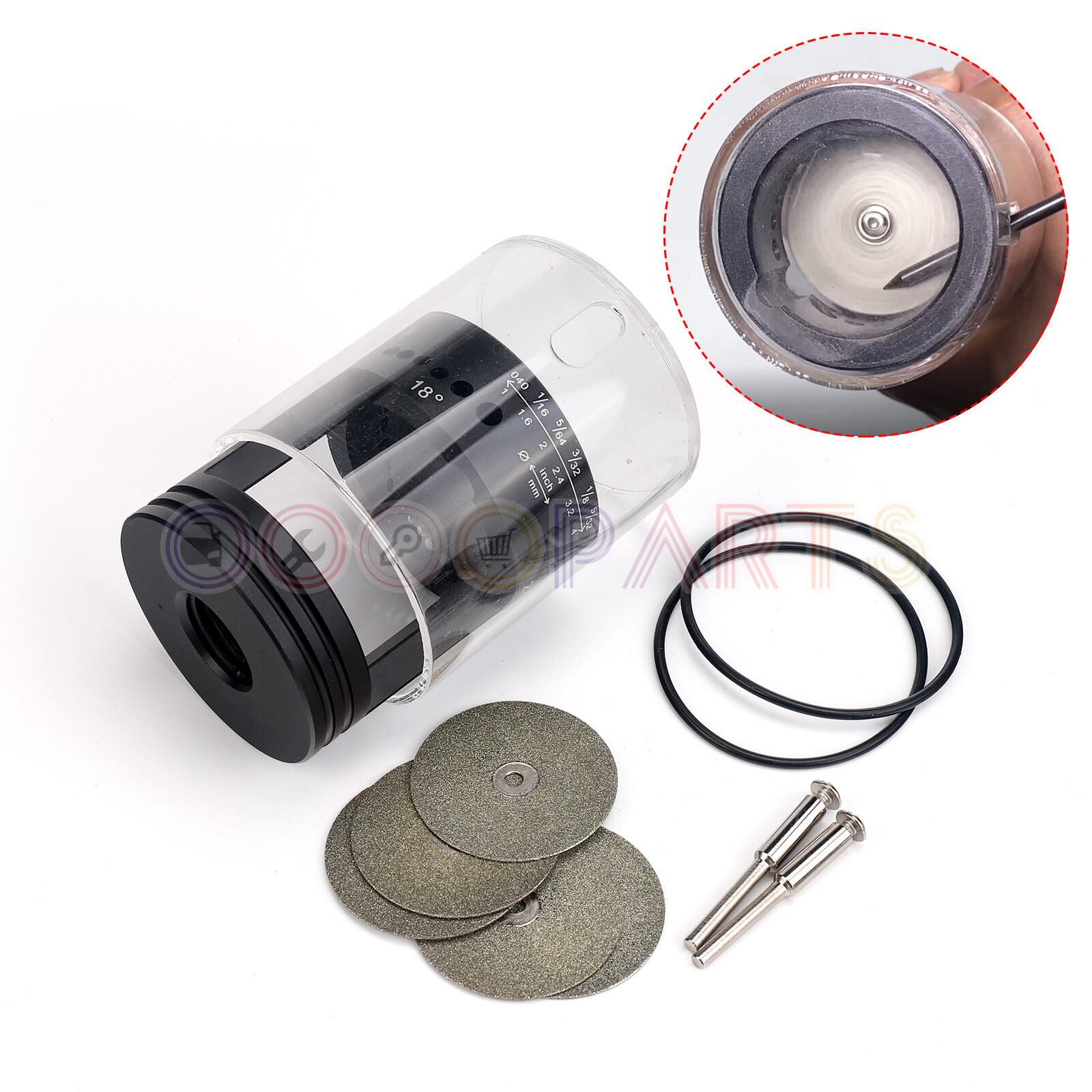 Tungsten Electrode Grinder & Sharpener Head Tool w/ Cover TIG Welding Welder