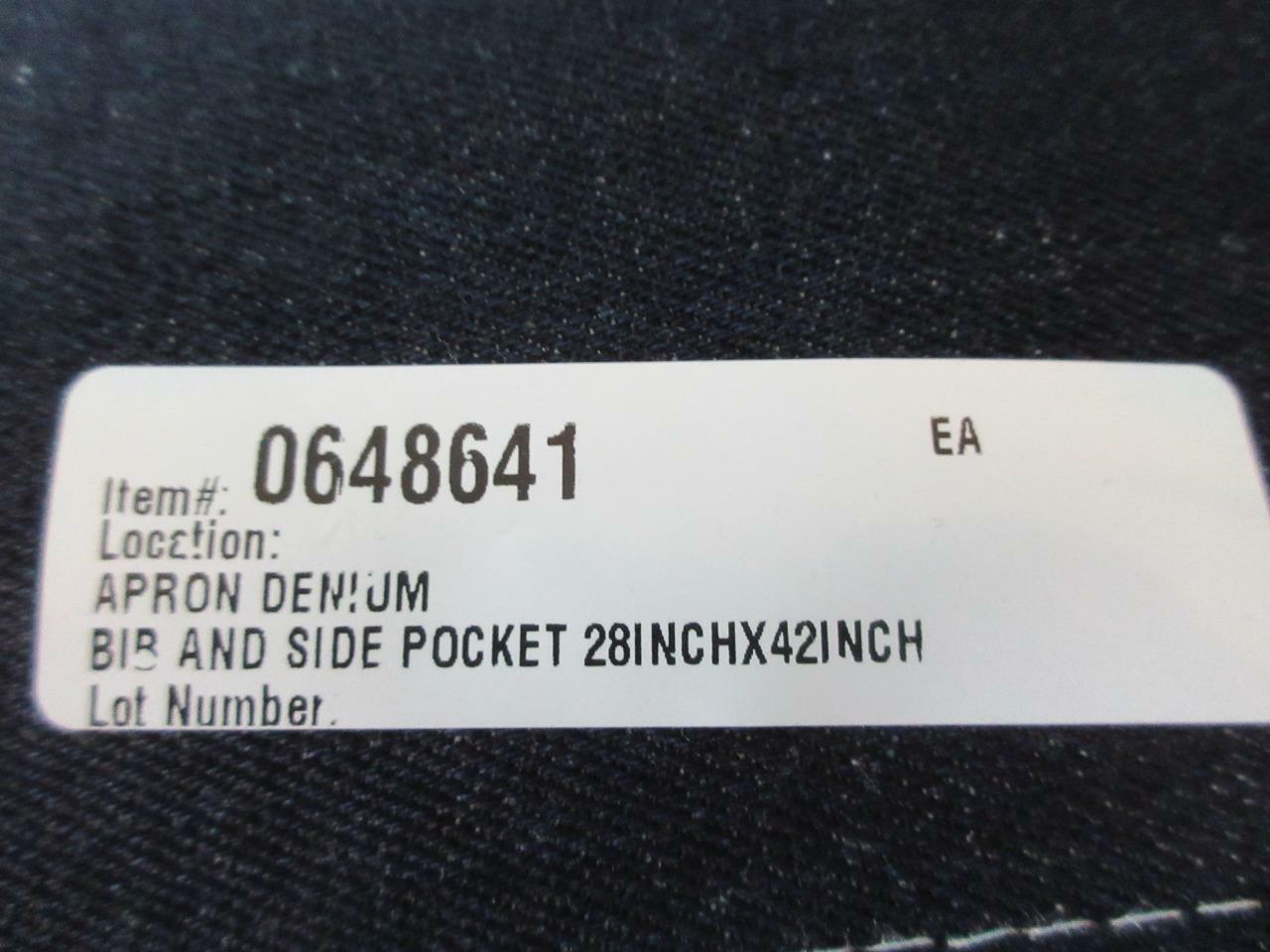 4 Ansell Blue Denim Three Pocket Shop Apron One Size (28″” x 42″) Model RN 49636