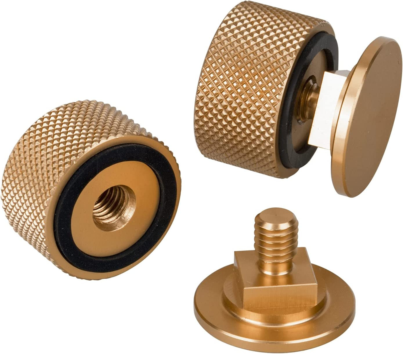 3mirrors Welding Hood Helmet Fasteners Gold Headgear Replacement Parts – 1 Pair