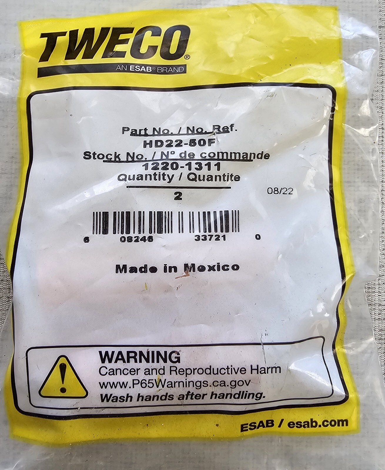 NEW Tweco HD22-50F Spray Master 1/2″ Flush Nozzles 2 pack