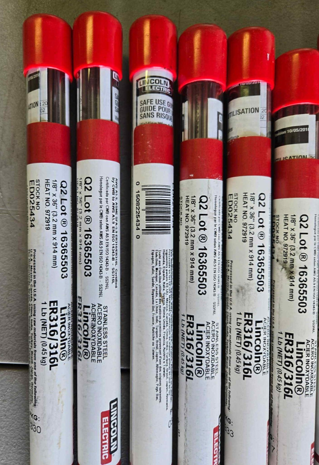 NEW Lincoln Electric Welding Rods ER316/316L