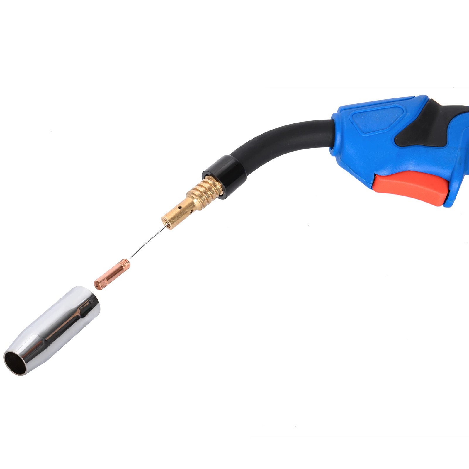 S7 200A 4-in-1 MIG Welder 110V/220V, Gas & Gasless Flux Core Welding Blue