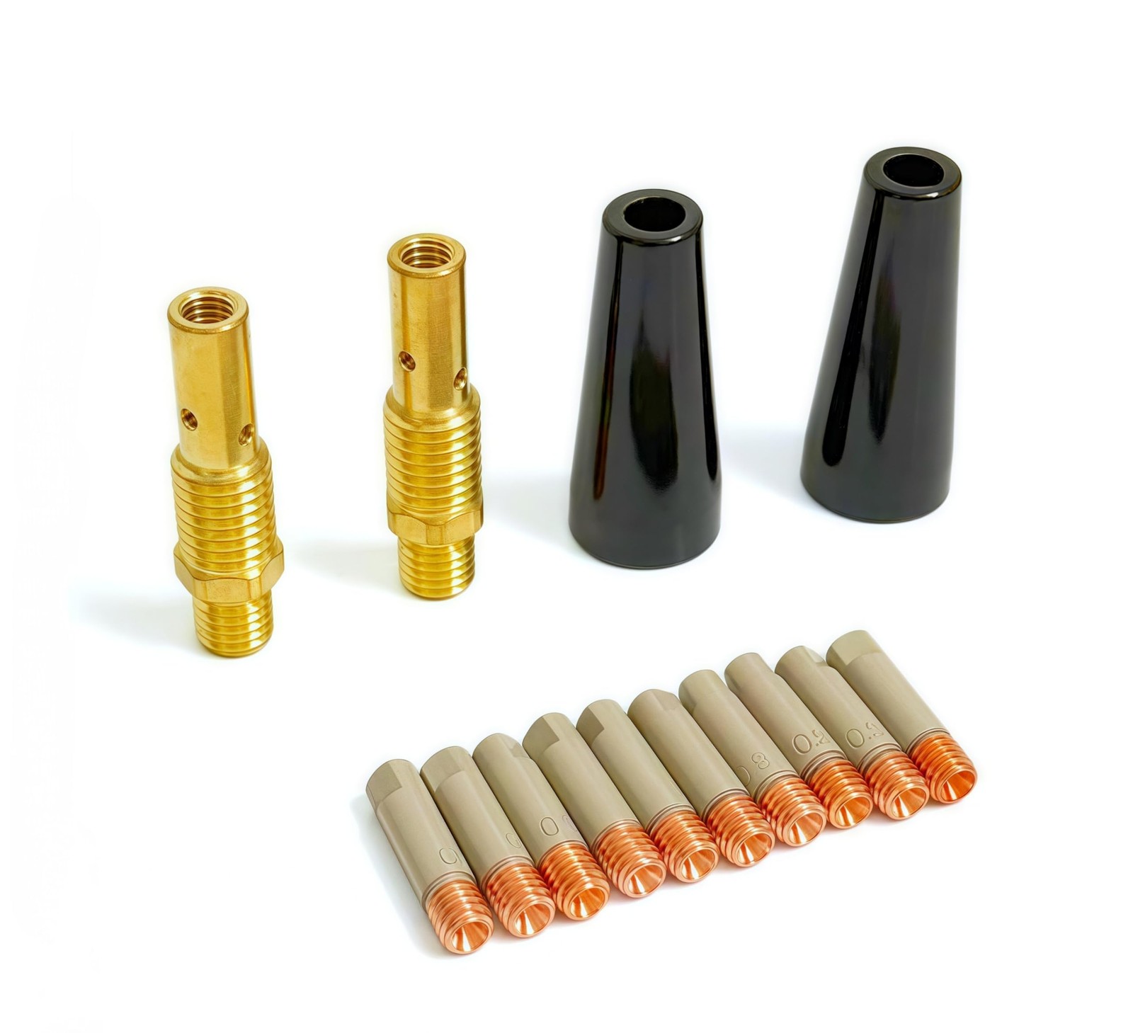 TimelyDu 14pcs Flux Core Gasless Nozzle Welding Kit with Non-Stick Coating;…