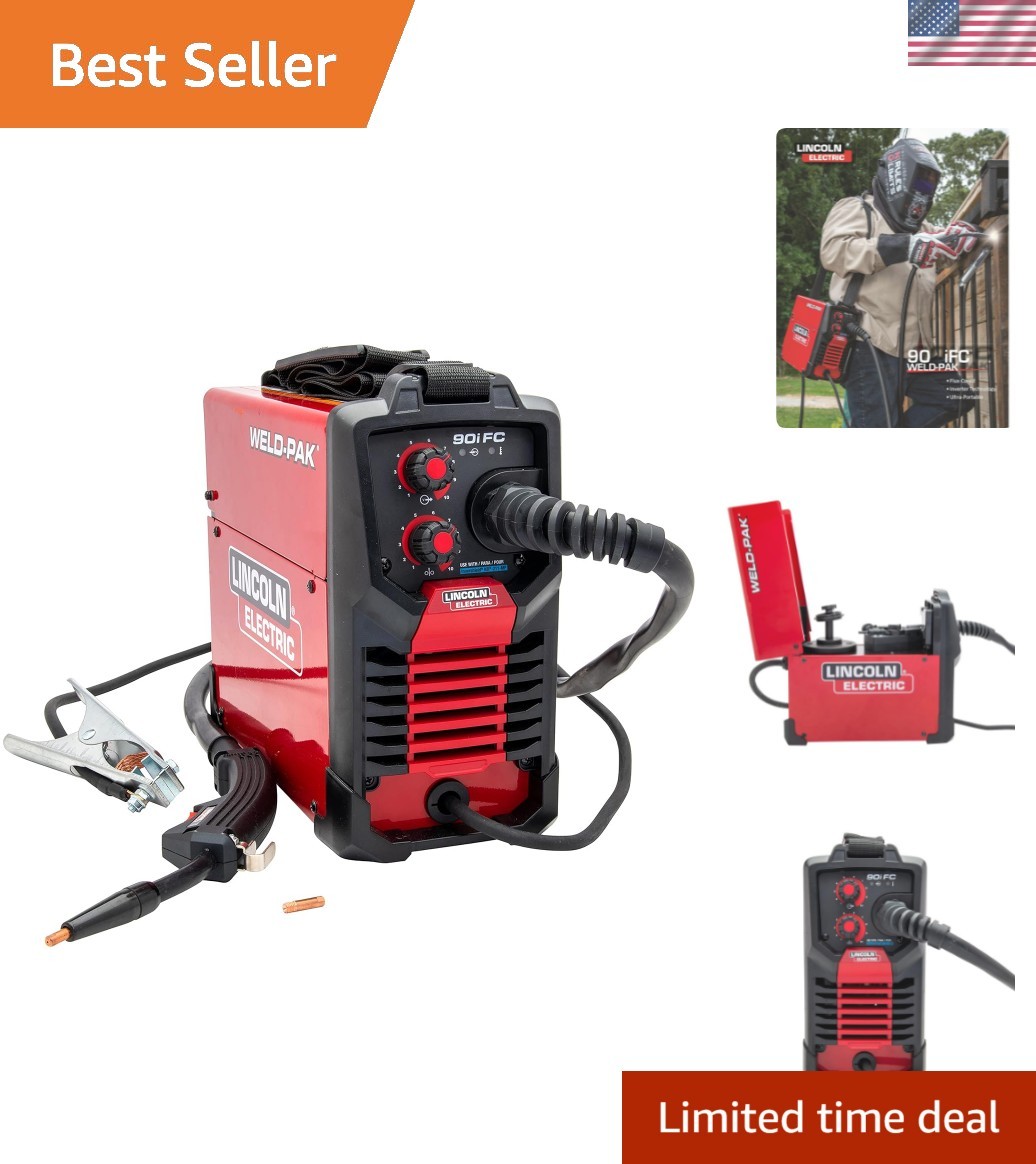 90i FC Flux Core Wire Feed Weld-PAK Welder, 120V Welding Machine, Portable w/…