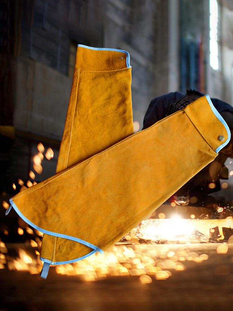 Cowhide Leather Welding Sleeves Cowhide Welders Arm Sleeve Heat Insulation new