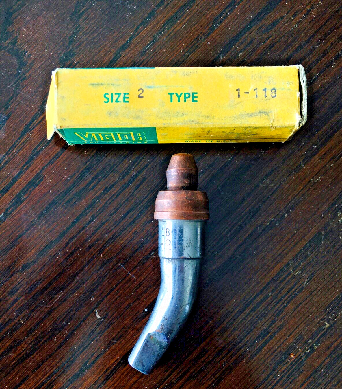 Victor Welding 2-1-118 Acetylene Cutting Tip Gouging Scarfing Pre-owned