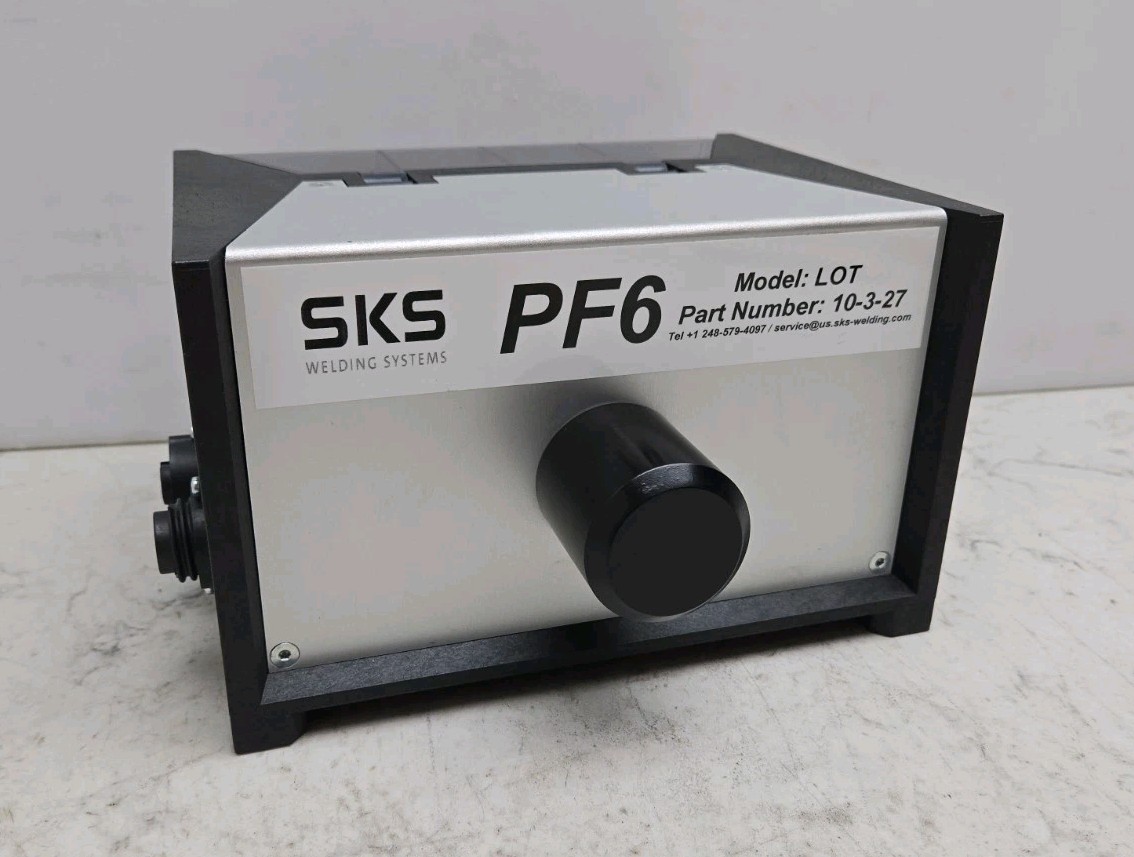 SKS Welding Systems PF6 Wire Feeder with Pin Torch Connector PF6-LOT 10-3-27 New