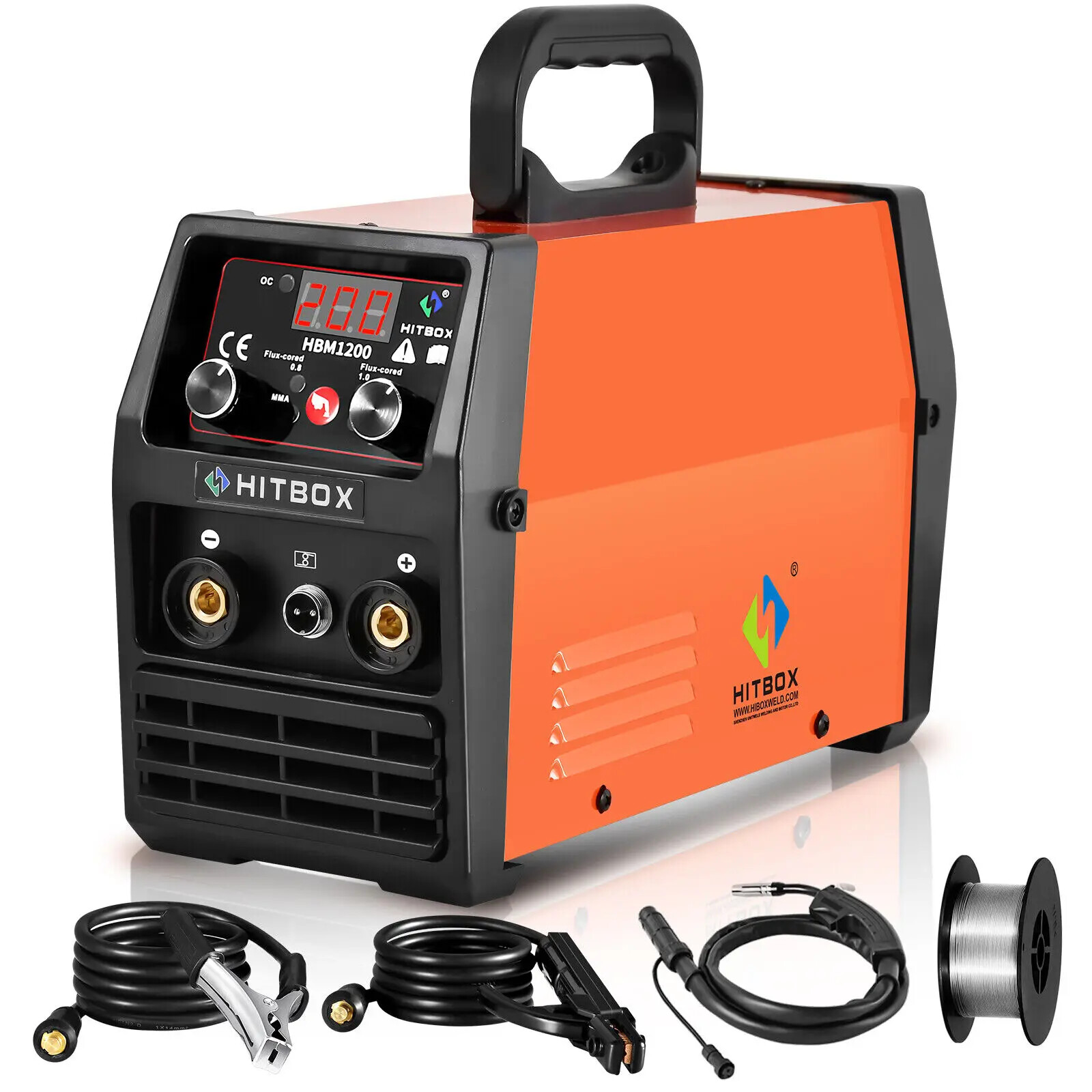 HITBOX Synergy HBM1200,3 in 1 Inverter TigArgon Arc MIG Gas-Less Welding Machine