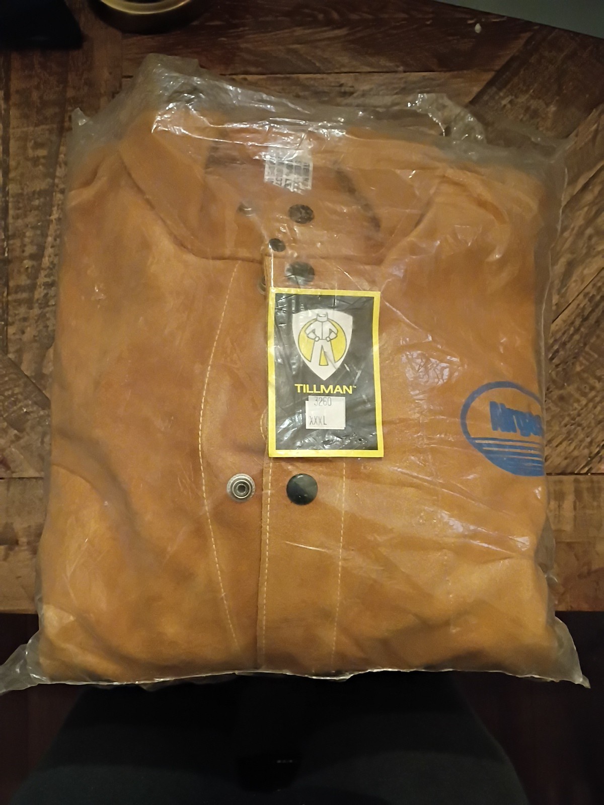 Tillman Leather Cowhide Welding Cape Jacket, Size Xxxl