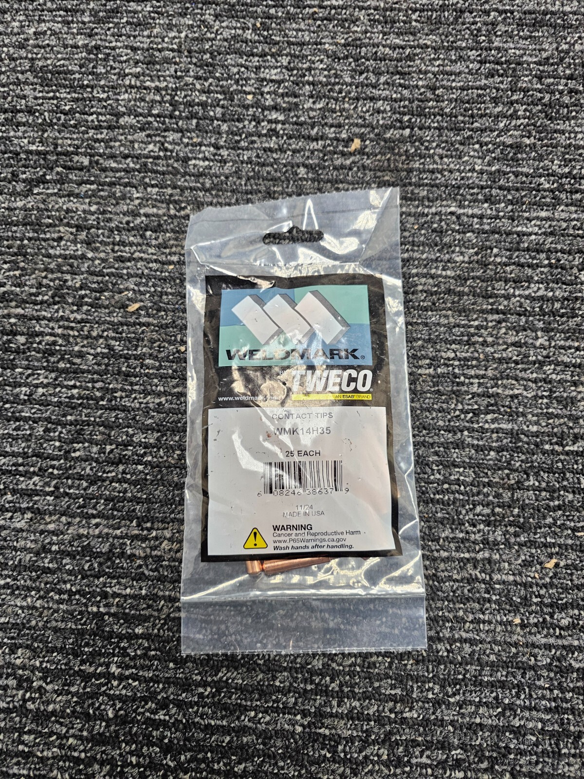 (QTY 25) Weldmark Tweco Contact Tip WMK14H35 H35