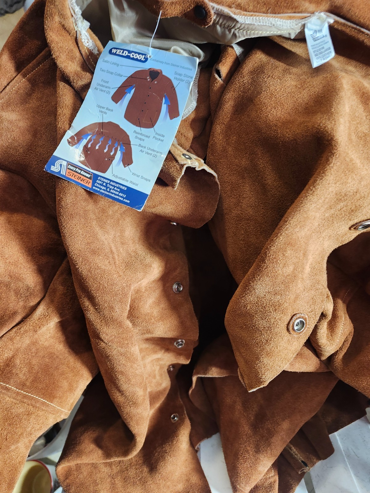 Weld – Cool Steiner Cowhide Welding Jacket New In Package