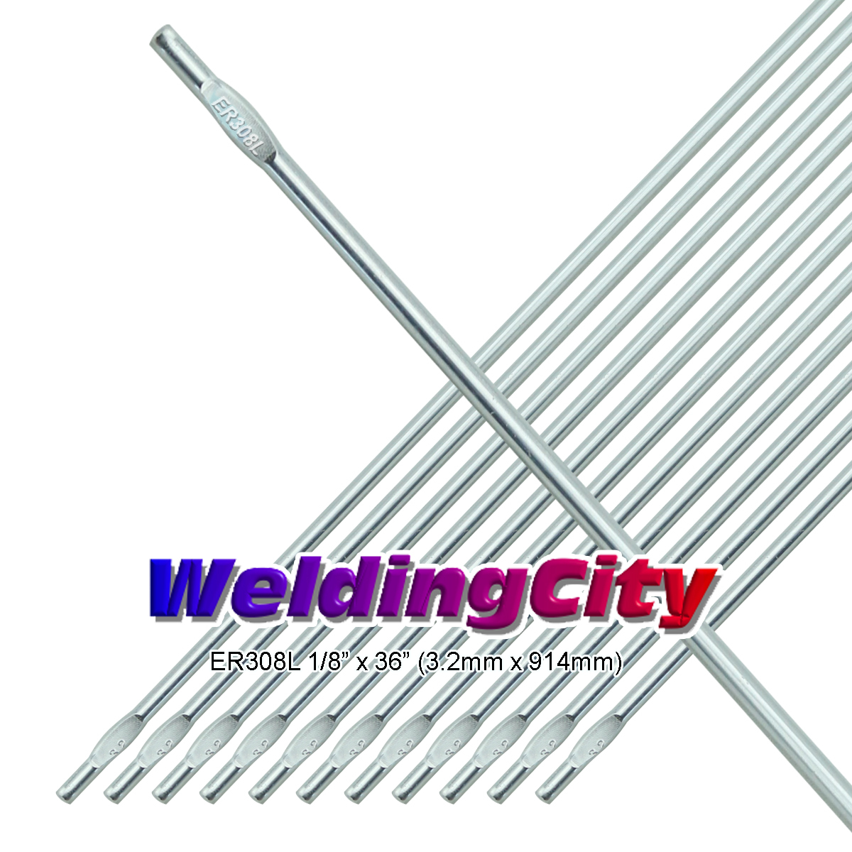 WeldingCity® 10-Lb ER308L Stainless Steel TIG Welding Rod 1/8″ x 36″ | US Seller