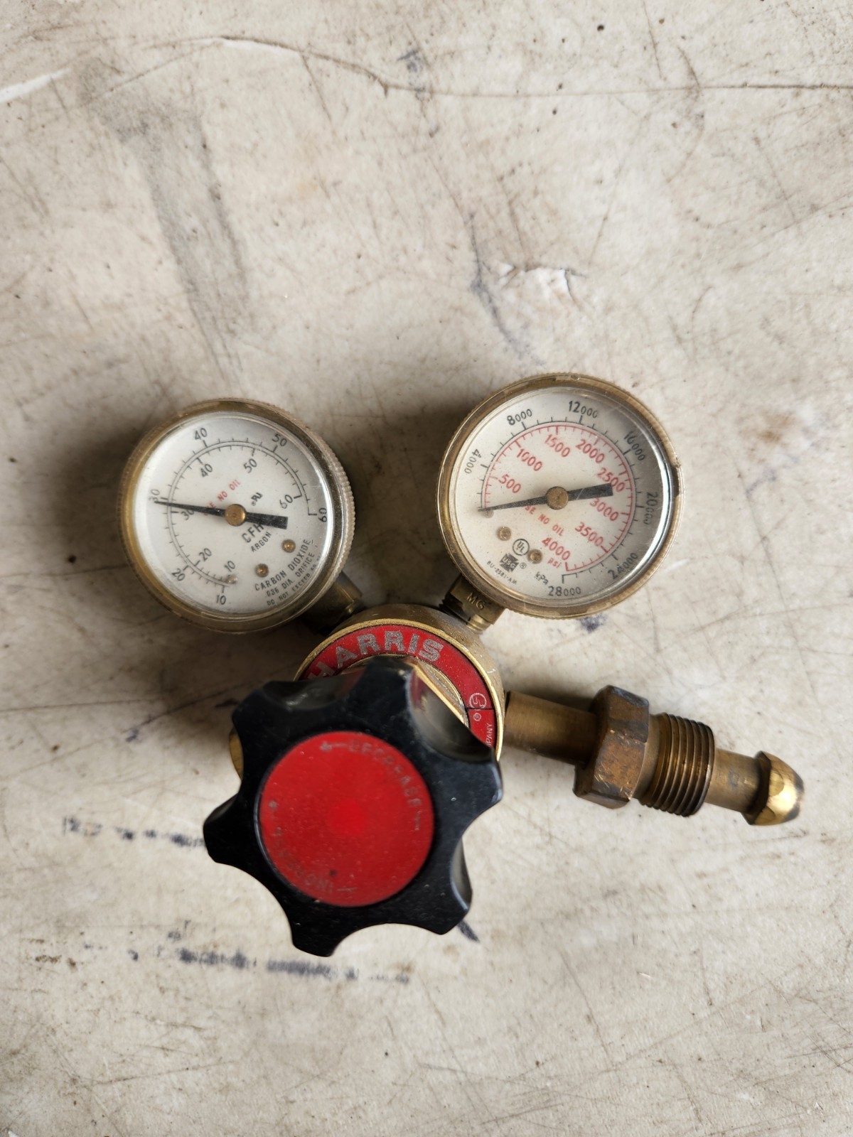 Harris LIC-7901X Compressed Gas Regulator (#173)