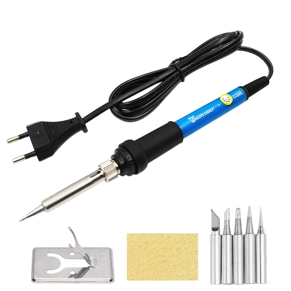 60W 6 Tips Plus Base Temperature Adjustable 200-450°C Pond Welder