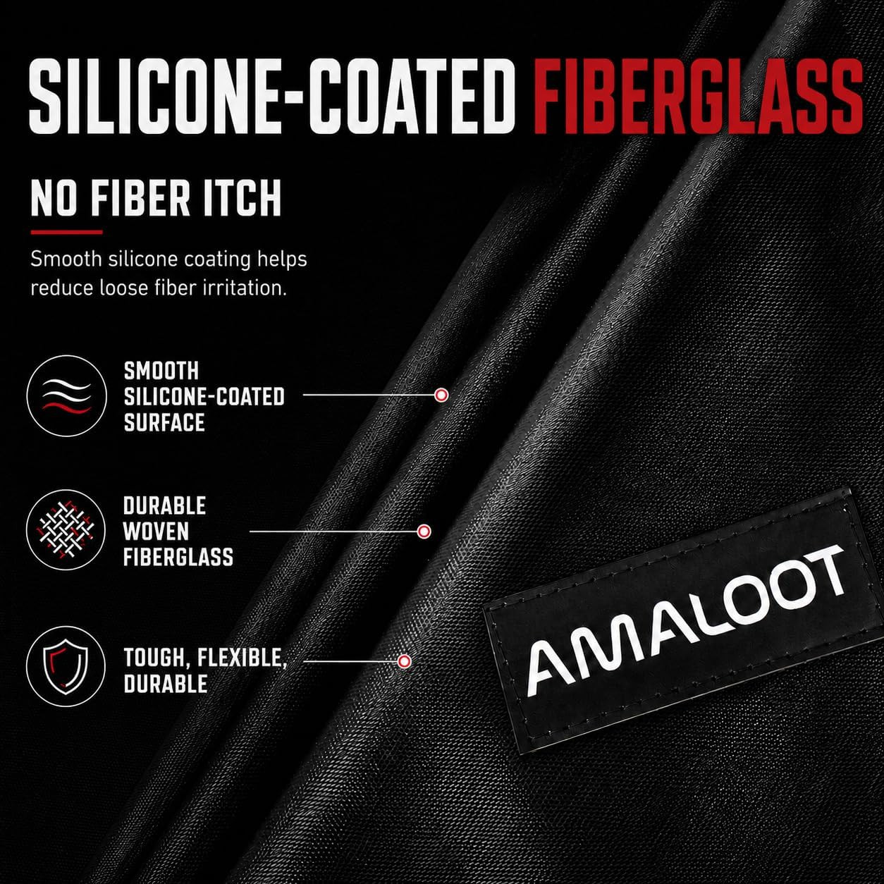 AMALOOT® Heavy Duty Welding Blanket 2-Pack – Silicone Coated Fiberglass Fireproo