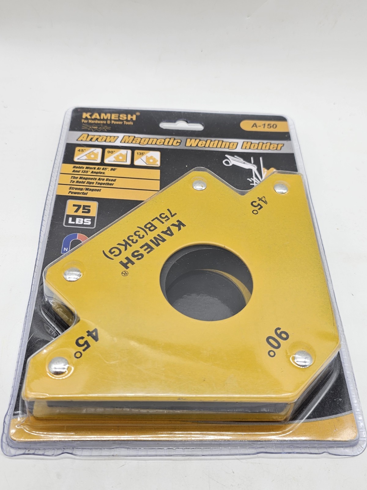 75 Lb Arrow Magnetic Welding Holder Holds Work At 45 90 And 135 Angles A 150