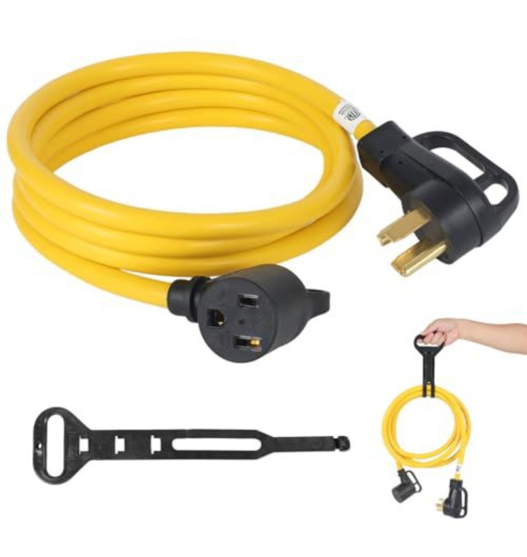 10FT NEMA 14-30P to 6-50R Welder Adapter Cord, 30Amp 4 Prong 14-30 Dryer Male P