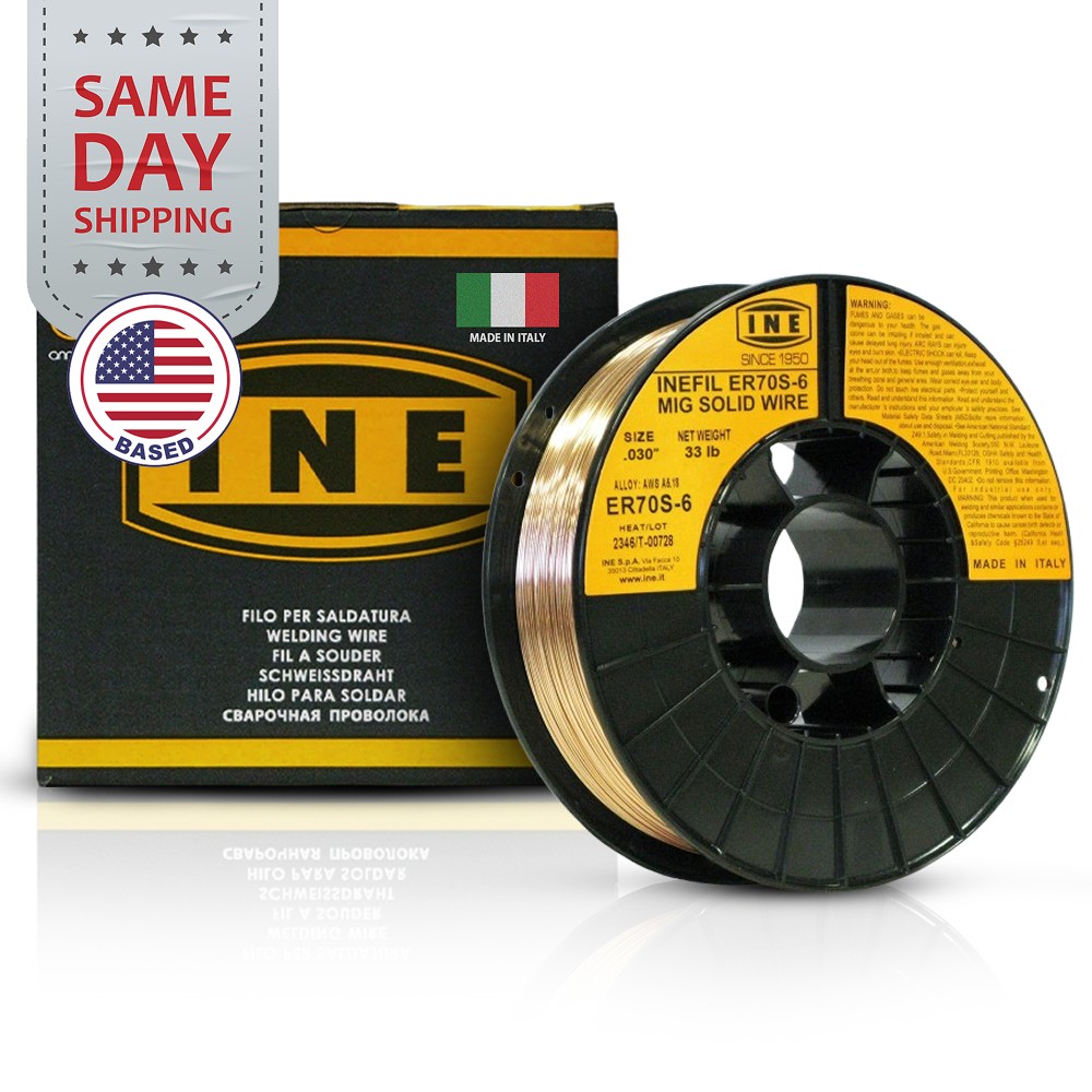 INEFIL ER70S-6 .030-Inch on 33-Pound Spool Carbon Steel Mig Solid Welding Wire