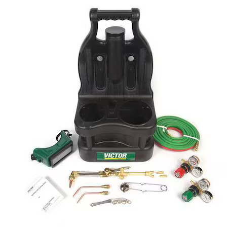 Victor 0384-0947 Gas Welding Outfit, G150 Series, Acetylene, Welds Up To 1/4 In