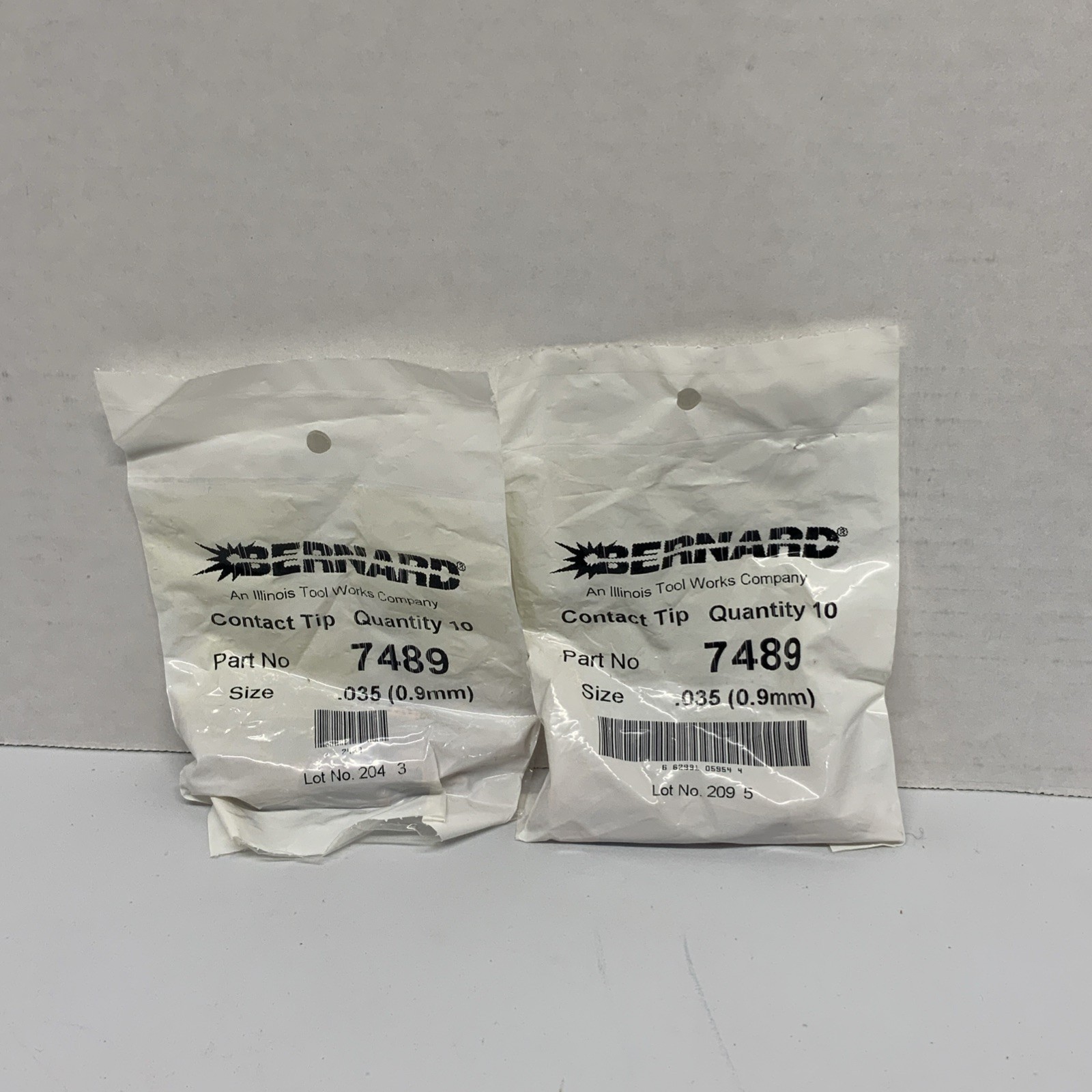 20 Total = Bernard 7489 Contact Tips .035 (.9mm)