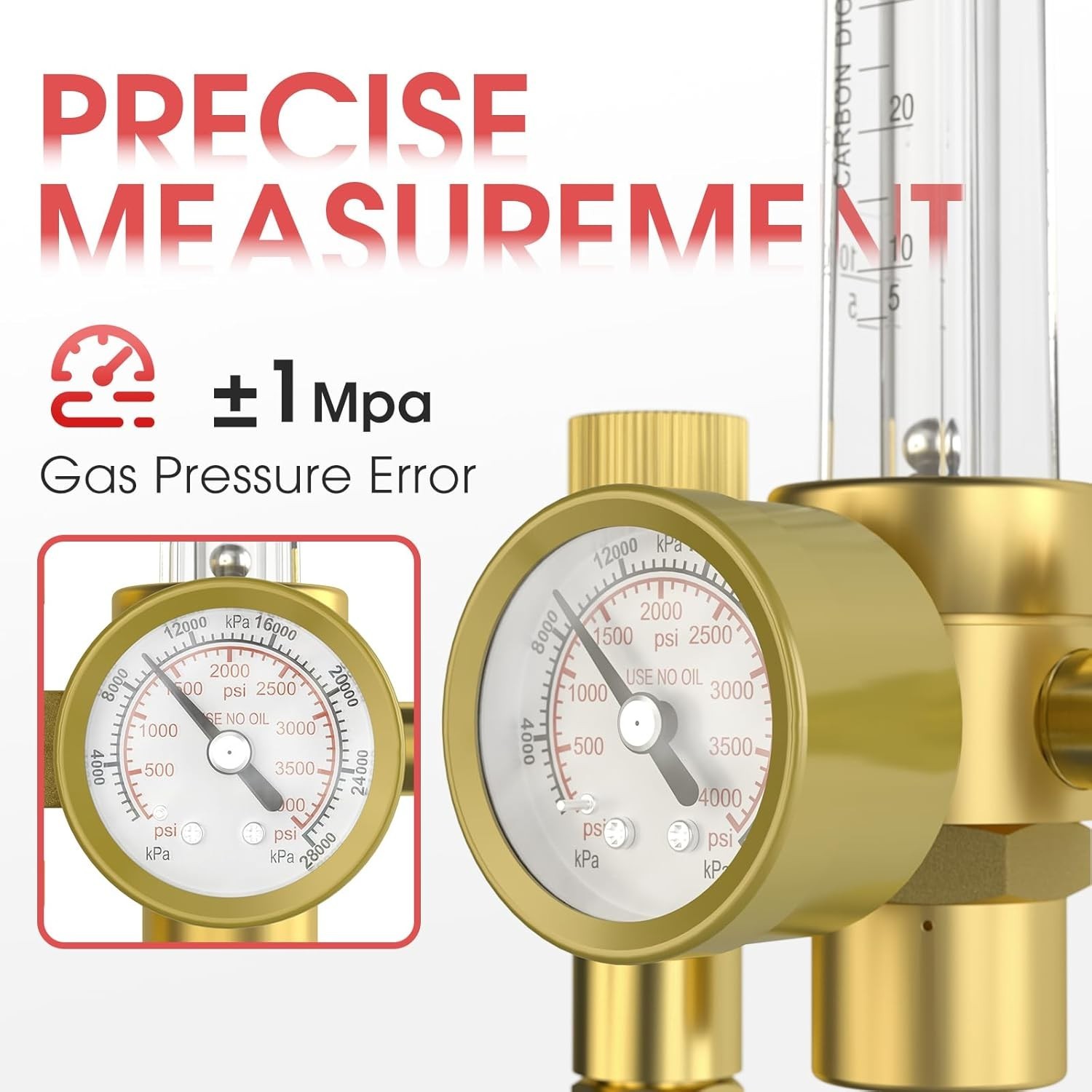 Complete MIG/TIG Argon Gas Regulator Kit with 8ft Hose & Multi-Fitting Options