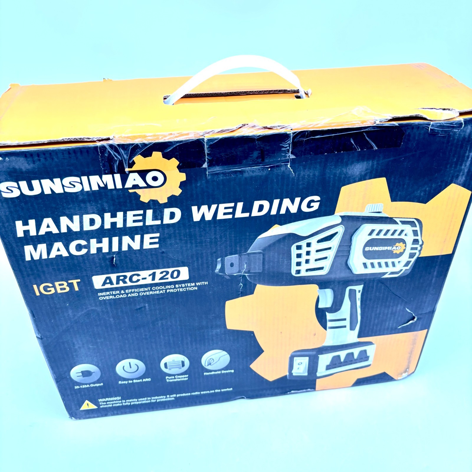 Sunsimiao White IGBT ARC-120 Handheld Welding Machine w/ Case