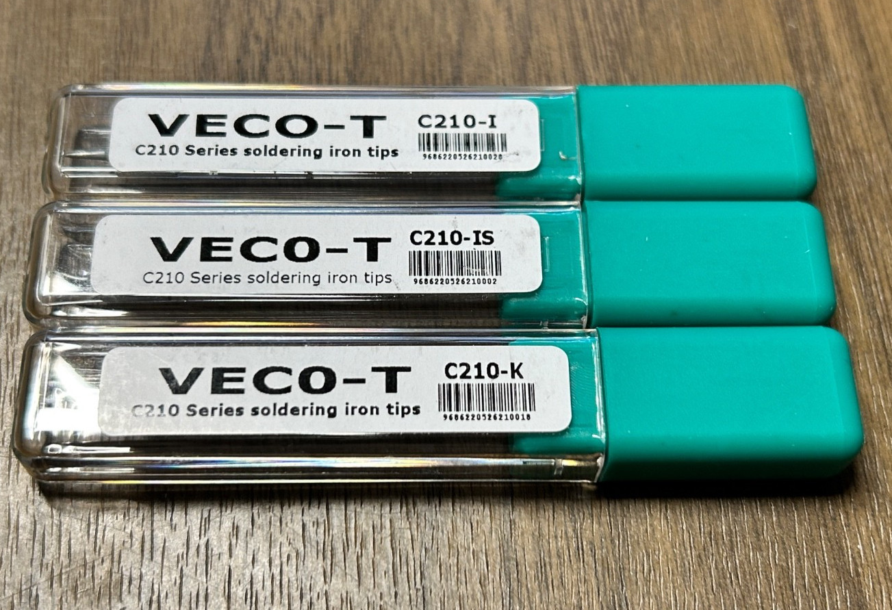 3PCS C210-I IS K Soldering Iron Tips Replacement for JBC T210 Station Constant T