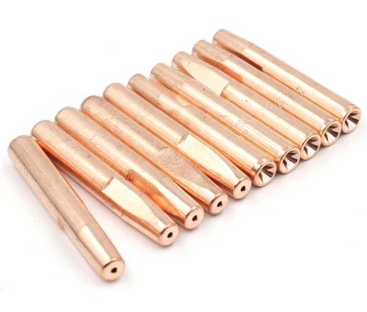 Qty: 20 OEM Bernard 4282 Contact Tips – Gold, 2 Packs of 10 – SEALED