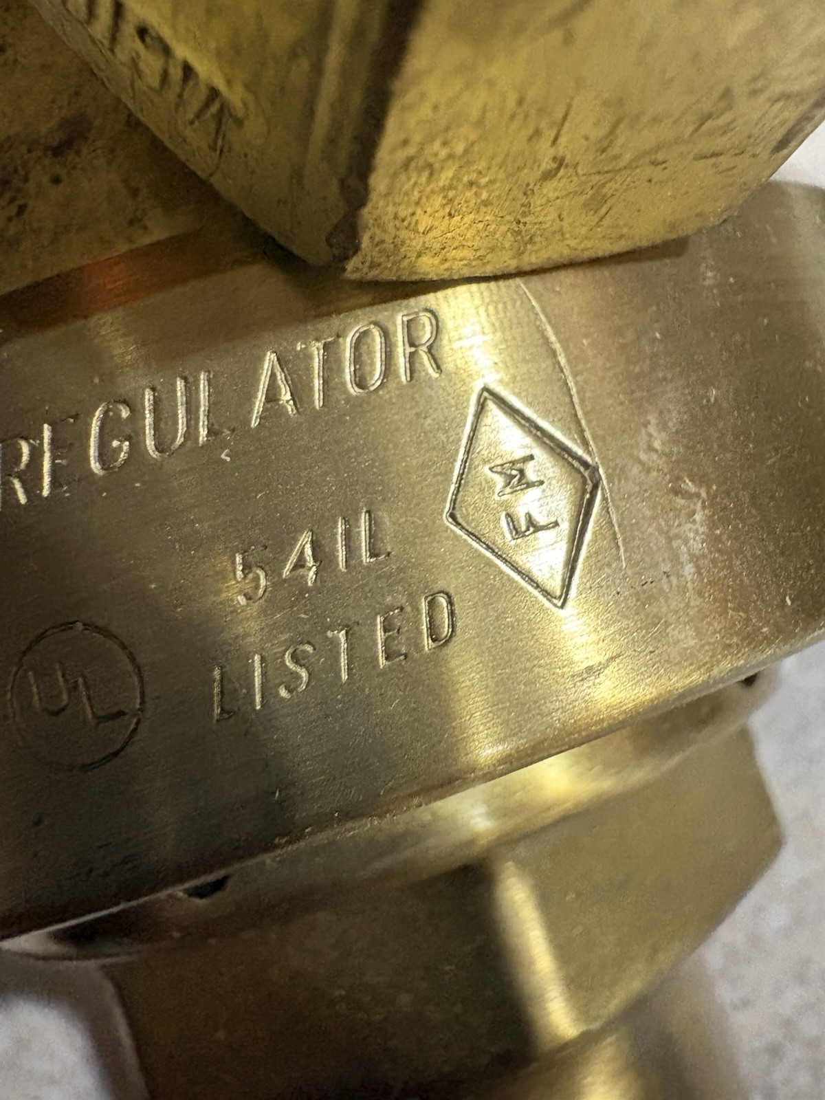 Vintage Brass Victor Safety Regulator SR 450D-540 . For Oxygen Tank