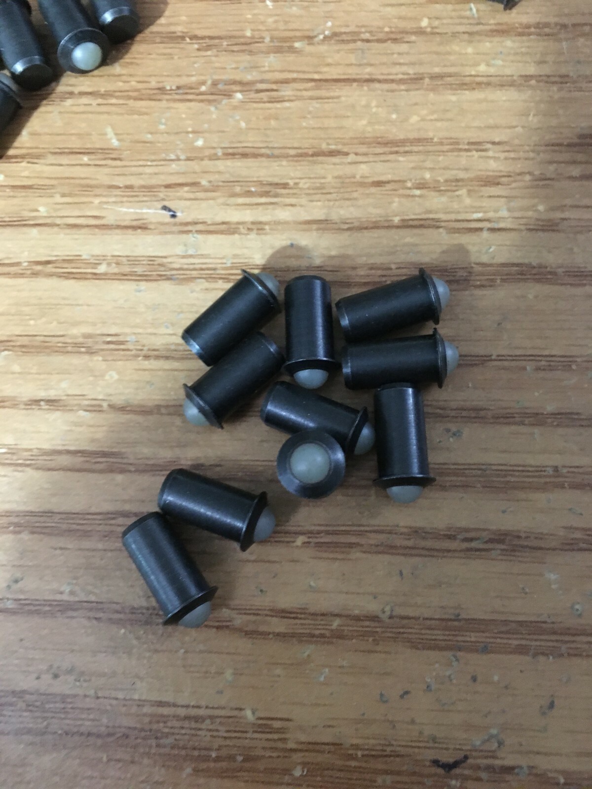 (40) Steel Push-Fit Ball Plunger with Nylon Ball 0.250outside thread