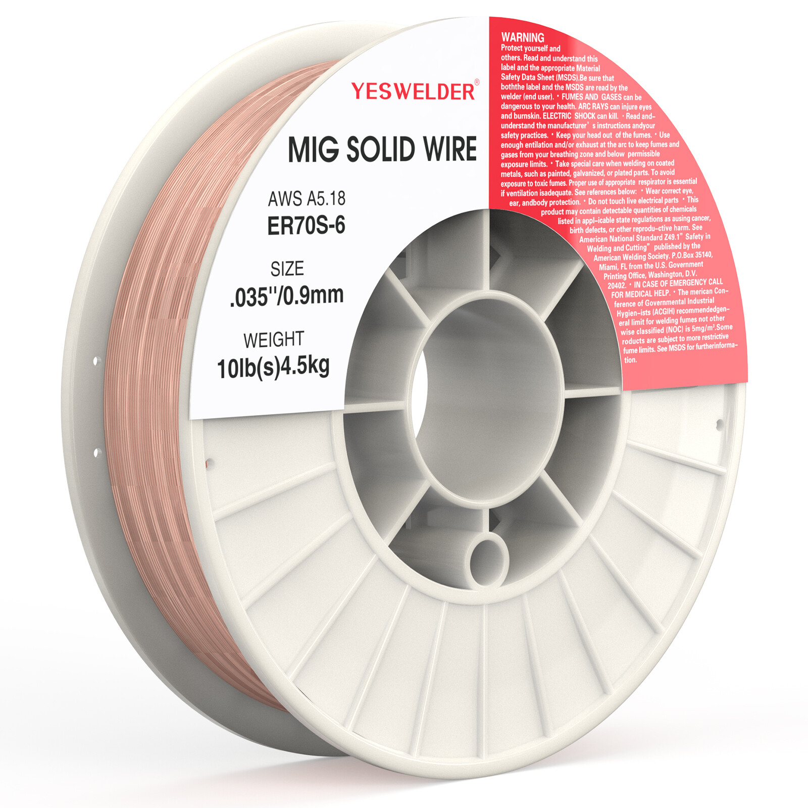 ER70S-6 .035″ (0.9 mm) Mild Steel MIG Welding Wire – 10 Lbs (2 Rolls)