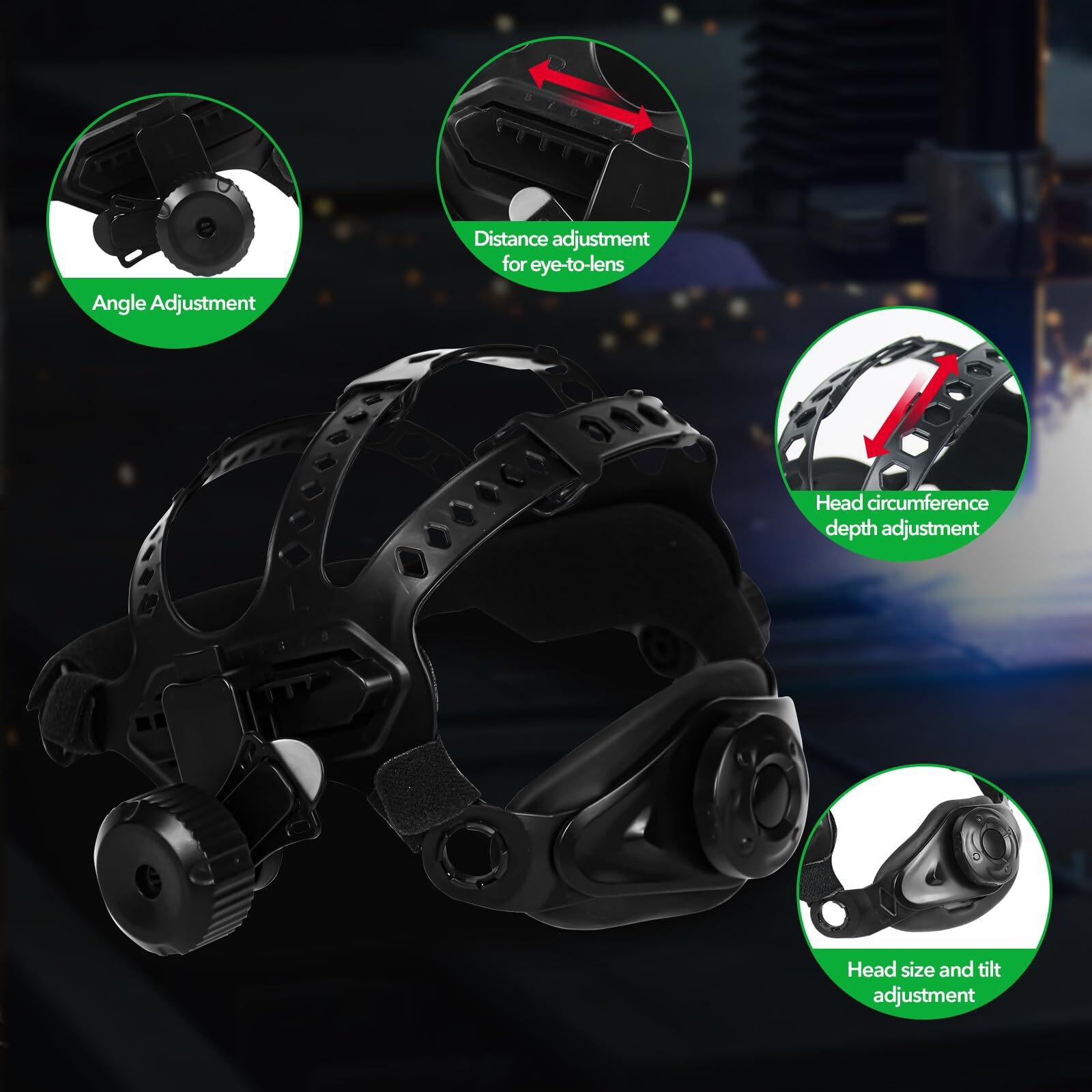 TRQWH Laser Welding Helmet, OD8+ Protection for Cutting, Cleaning & Marking