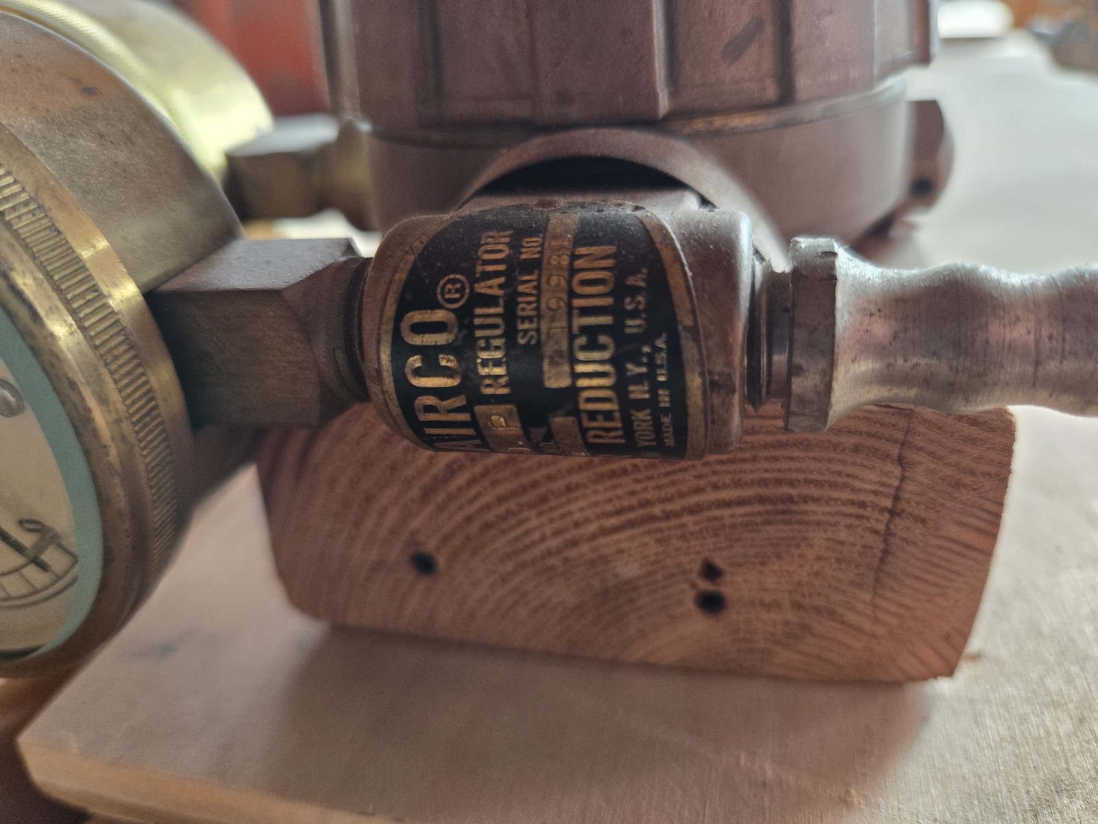 Airco Regulator with Gauges and Lines