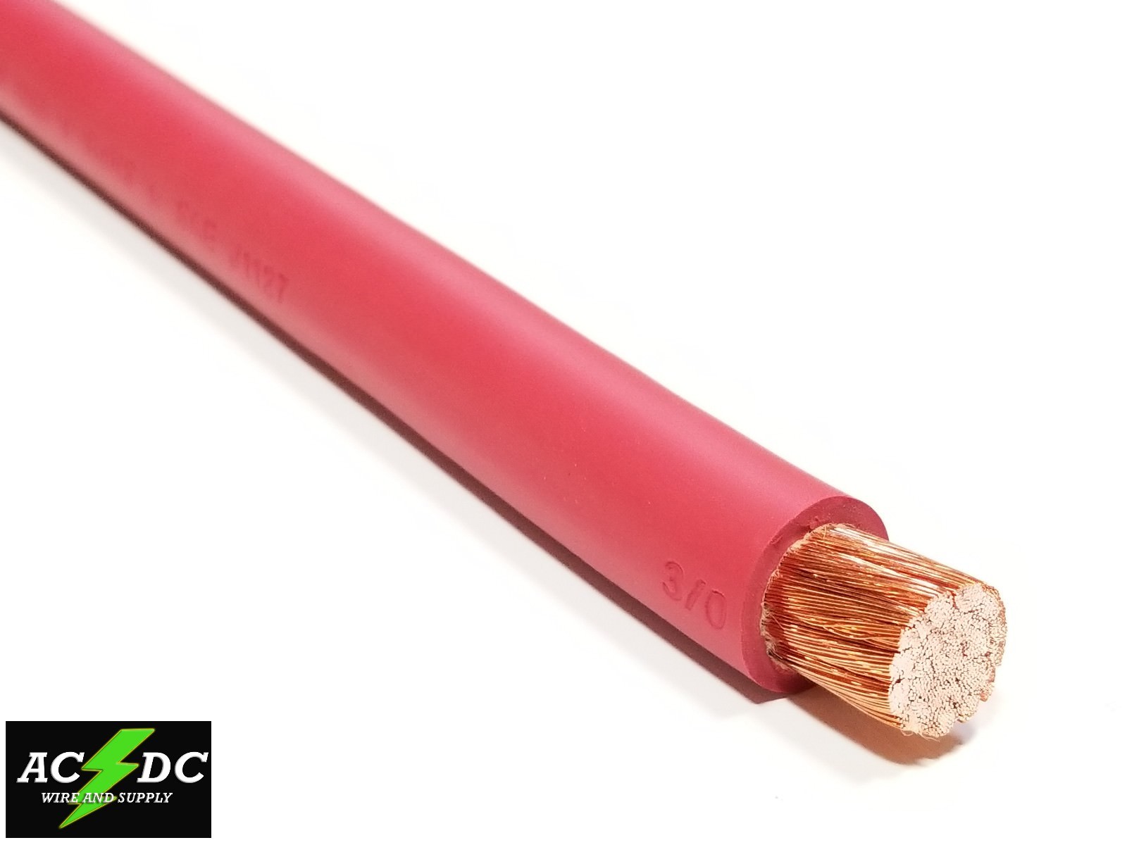 WELDING CABLE 3/0 RED 15 ft BATTERY LEADS USA NEW Gauge Copper AWG 600V SAE