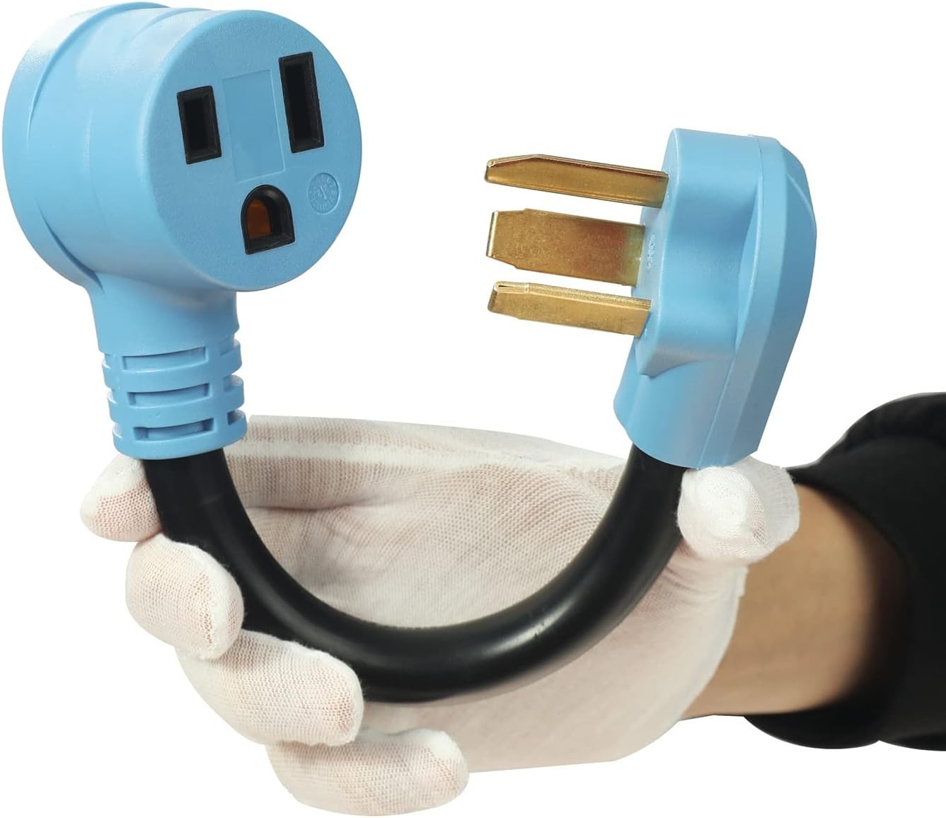 3 Prong 30 AMP Dryer Plug to 50 AMP Welder Adapter,Nema 10-30P to 6-50R 30 to 50