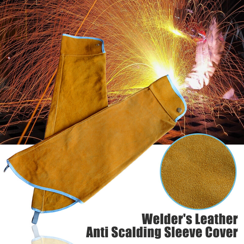 Cowhide Leather Welding Sleeves Cowhide Welders Arm Sleeve Heat Insulation new
