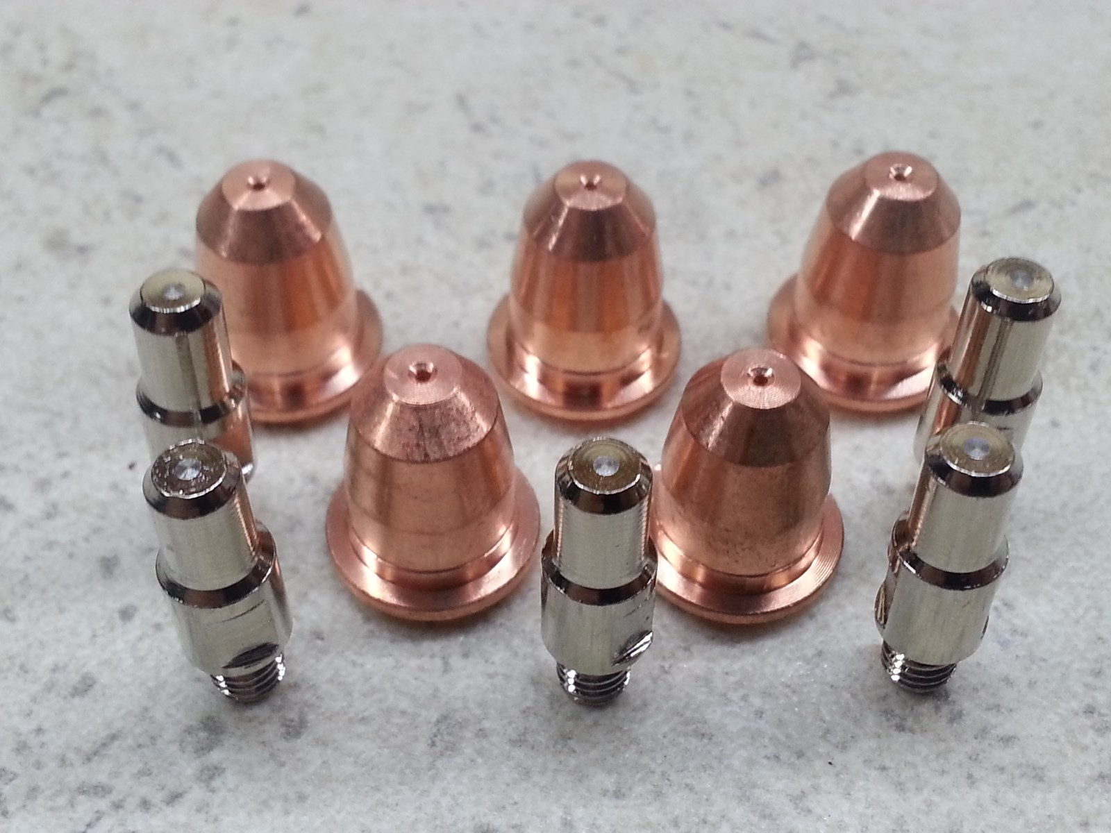 10pc Trafimet S45 Plasma Pipe Tip set for Chicago Electric #60767 97994 91814