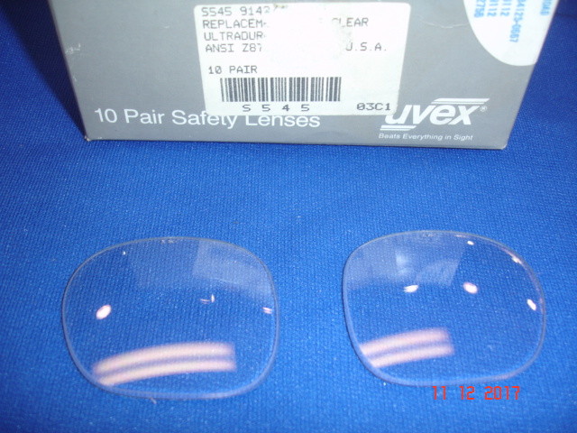 Uvex Replacement lenses safety glasses Clear S545 9142 style
