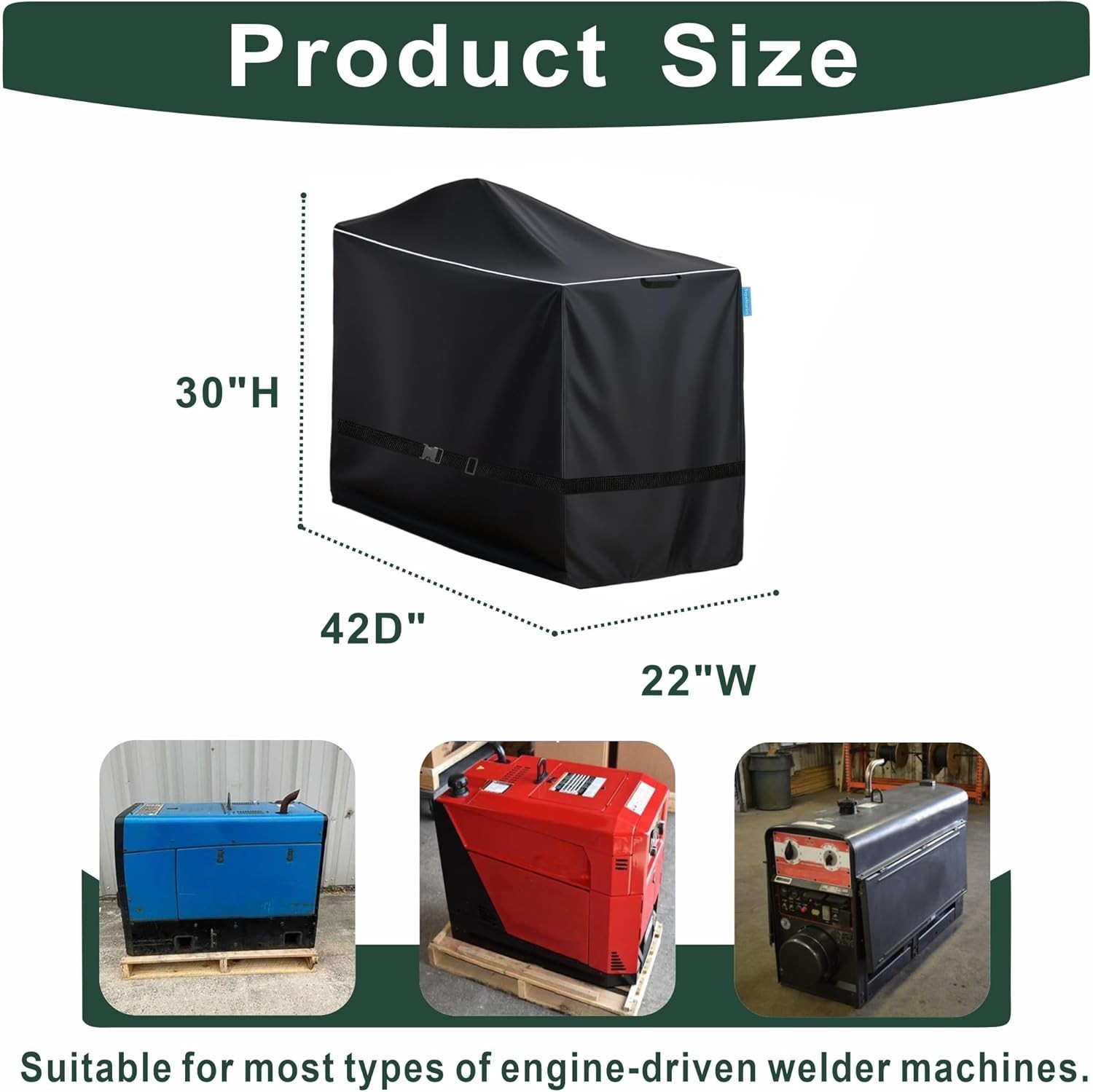 Engine Driven Welder Cover, Fits Bobcat 225/230/250/265/325, Fits Ranger 260/330