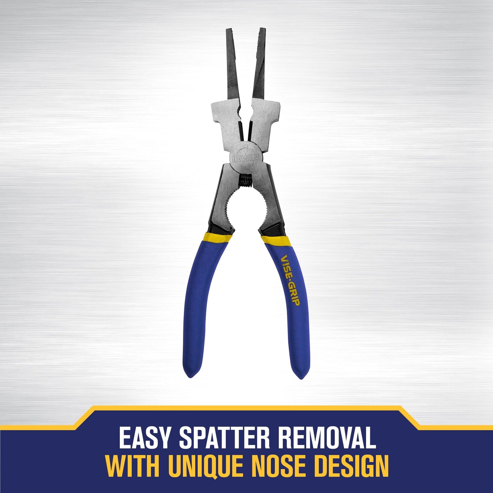 IRWIN VISE-GRIP MIG Pliers, 8-Inch (1873303) 1 Count (Pack of 1), Gray/Blue