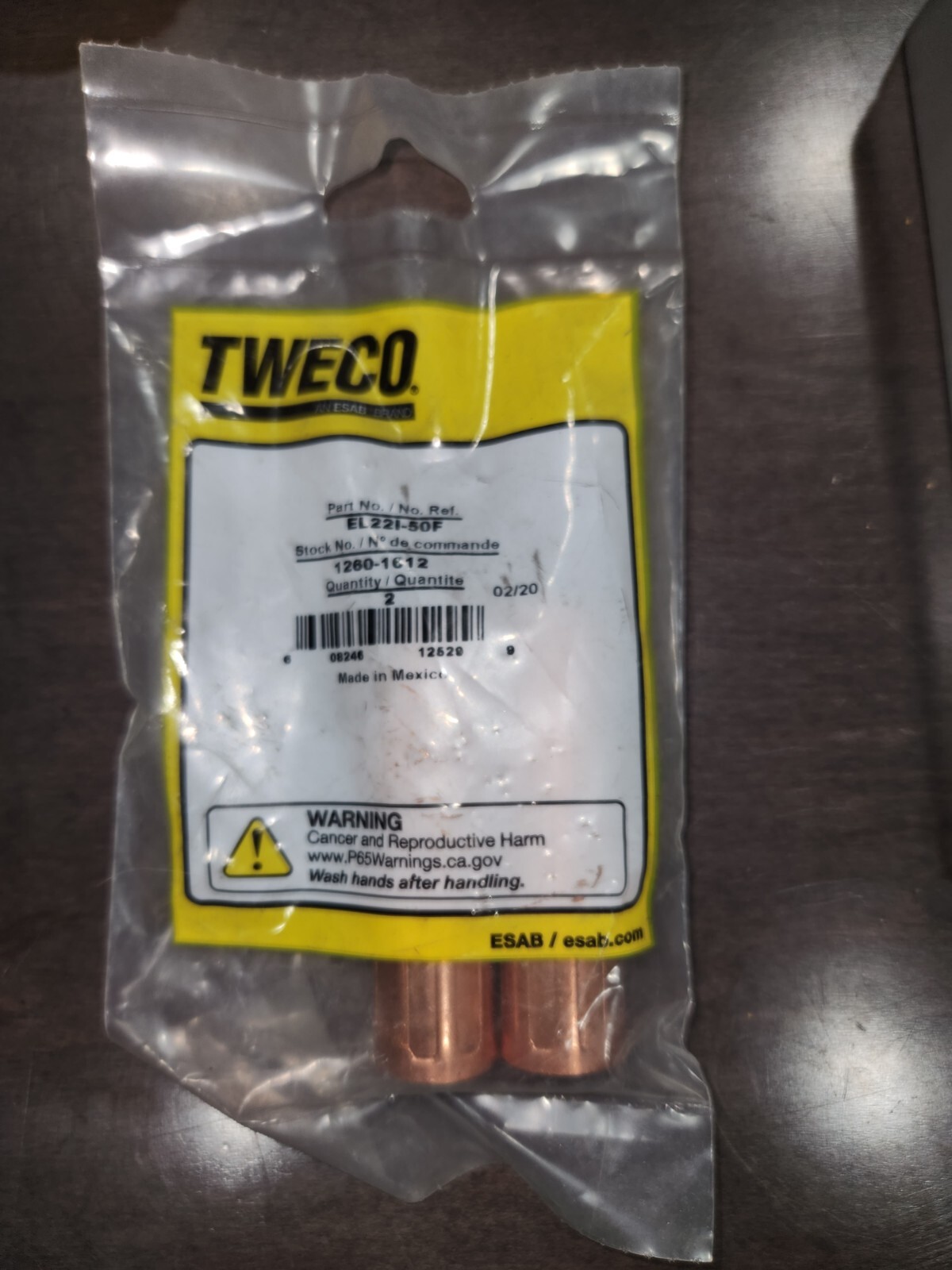 Tweco 12601612 EL22I-50F Nozzle Eliminator, 2PK
