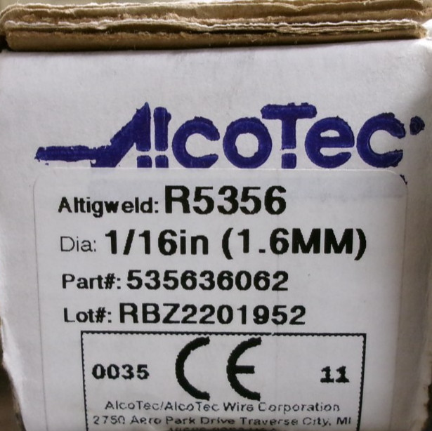 AlcoTec Alcoa Altigweld R4043 1/16″ (1.6mm) Alum. TIG Welding Rod 10 lb #222unA