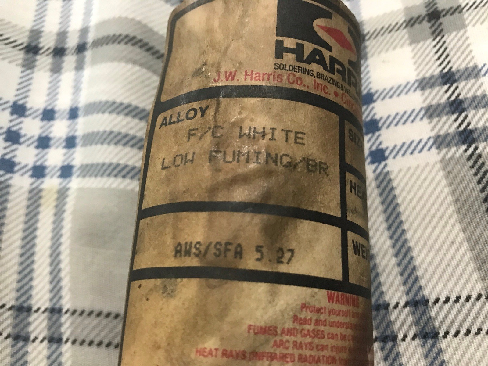 Harris 1/8″ x 36″ Low-Fuming Bronze Flux-Coated Brazing Alloy – 6 Lbs