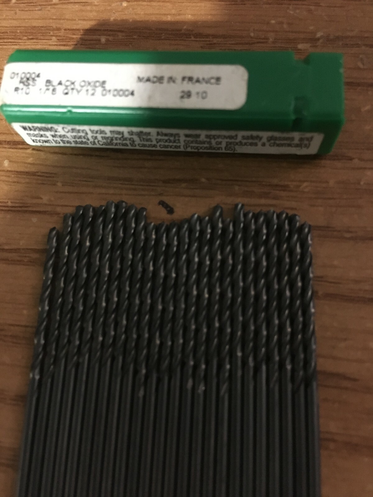 (24) 1/16″ x 1-7/8″ OAL HSS 118° Black Oxide Finish Jobber Drill