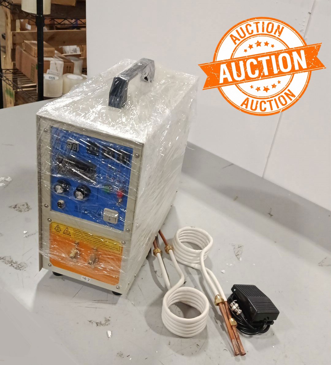 Used 15KW High Frequency Induction Heater Furnace 110V Heating Coils 30-100 KHz