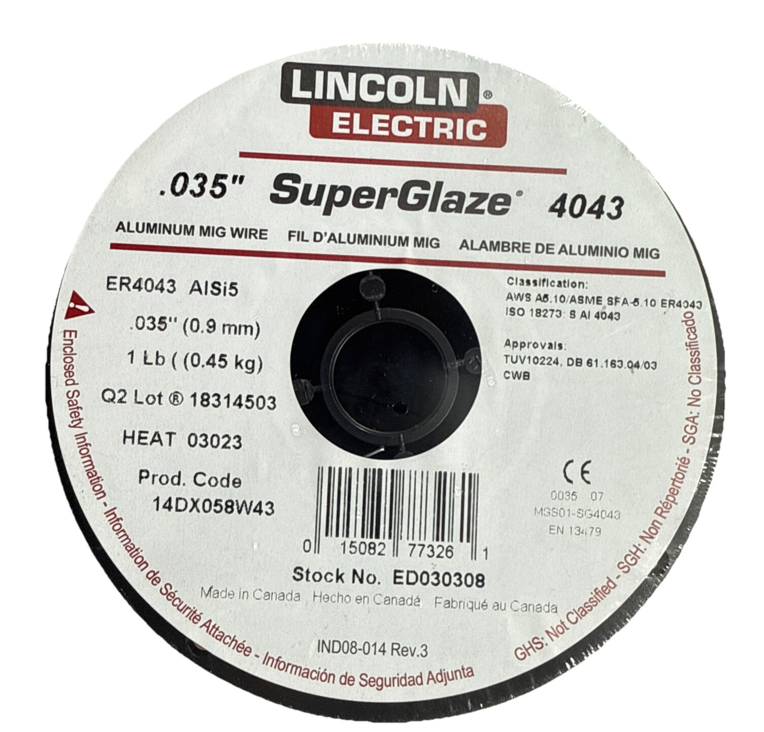 Lincoln Electric K664-2 Aluminum Welding Kit .035 in