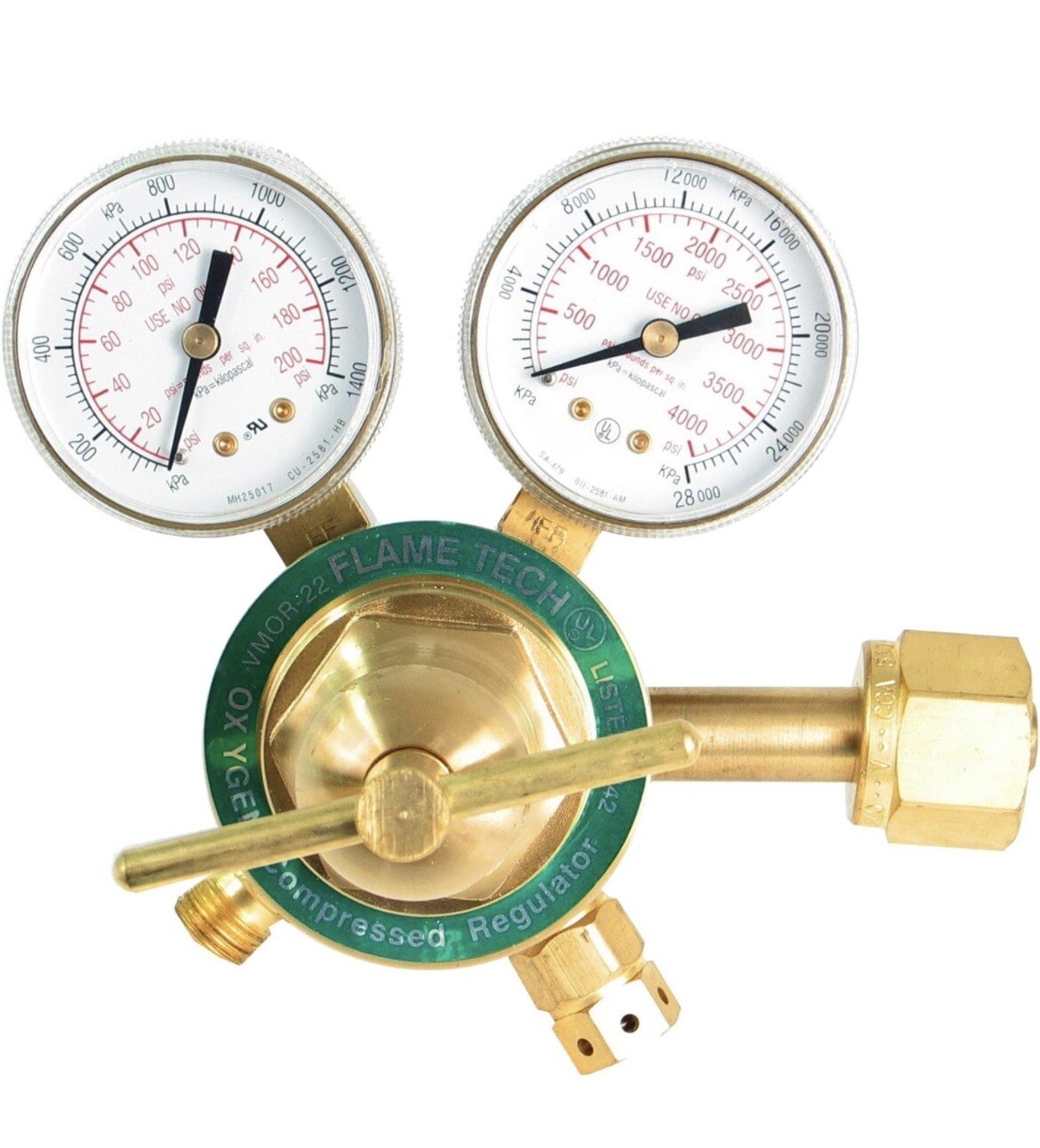 Flame Technologies VMOR-22 Medium Duty Oxygen Regulator – Victor Compatible