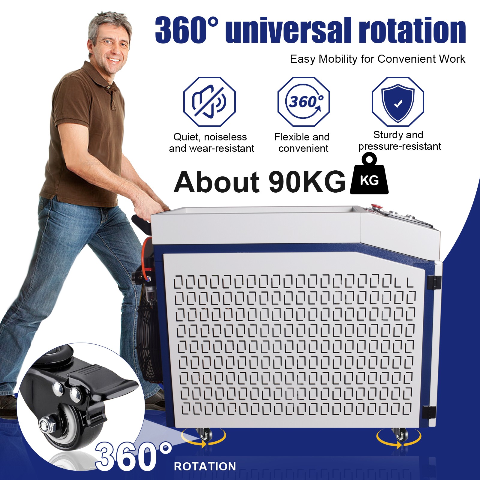 1500W Laser Welding Cutting Machine Cleaning Rust Paint Removing Welder 4 IN 1