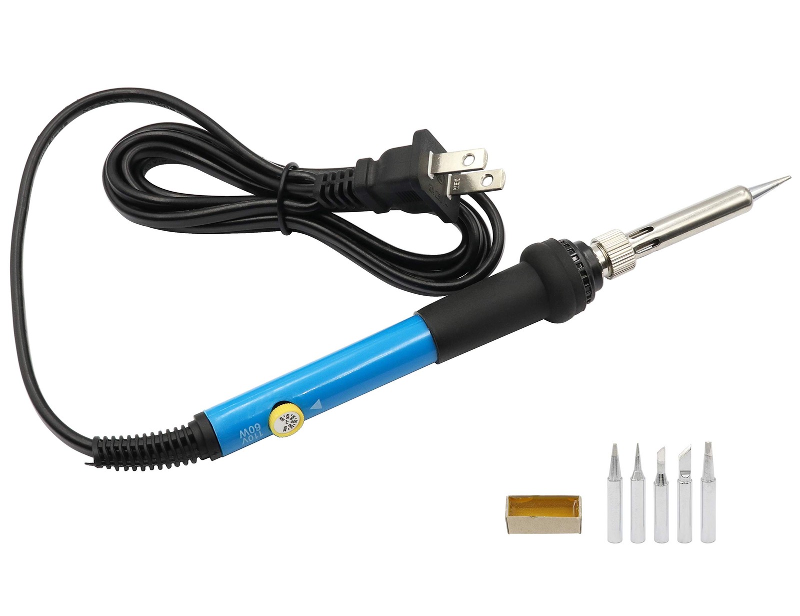 LBY Electric Soldering Iron Kit, (60W,110V) Adjustable Temperature Blue